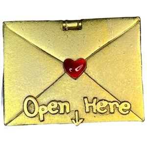 Vintage AJC Envelop Brooch, #1 Mom, Open Here Brooch Mother's Day Gift